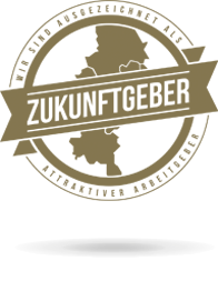 Goldenes Logo Zukunftsgeber